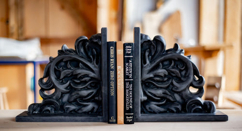 green man bookends